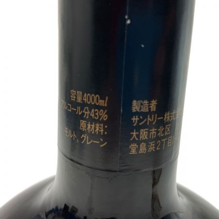 【北海道内限定発送】 reserve サントリーリザーブ スペシャルリザーブ ウイスキー 4000ml 43% ブラック 未開栓