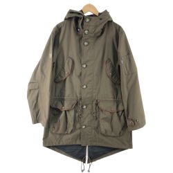 〇〇 FJALL RAVEN フェールラーベン メンズ ジャケット モッズコート サイズM カーキ Bランク