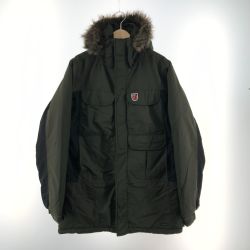 〇〇 FJALL RAVEN フェールラーベン メンズ 中綿コート サイズS FR-83236 カーキ×ブラック Aランク