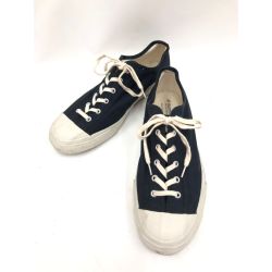 〇〇 MoonStar ムーンスター 月星 メンズ スニーカー FINE VULCANIZED GYM CLASSIC 27cm ネイビー×ホワイト Bランク