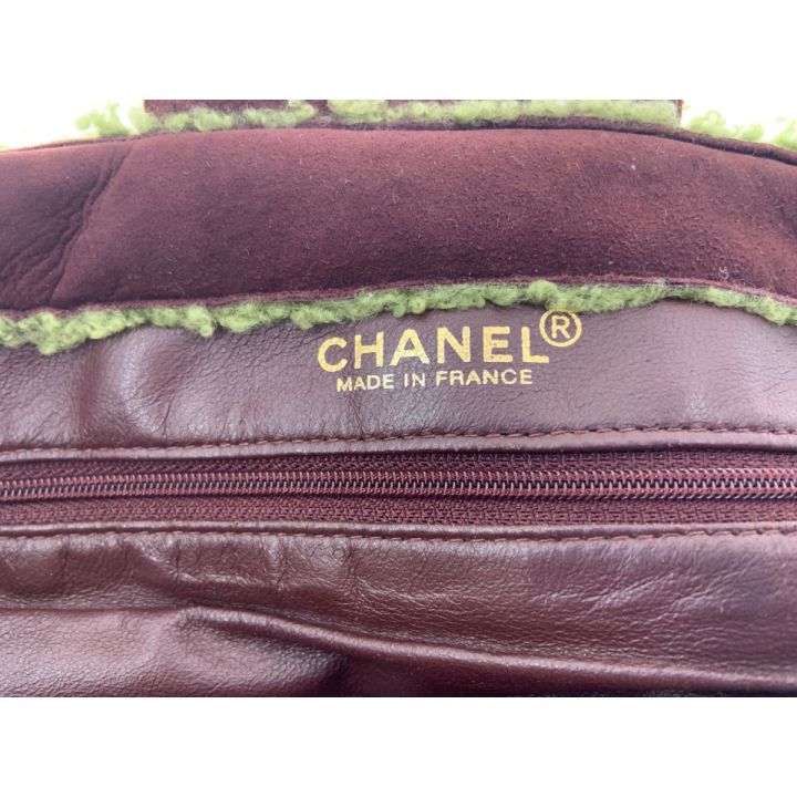 CHANEL シャネル シャネル CC ココマーク ムートン トートバッグ 