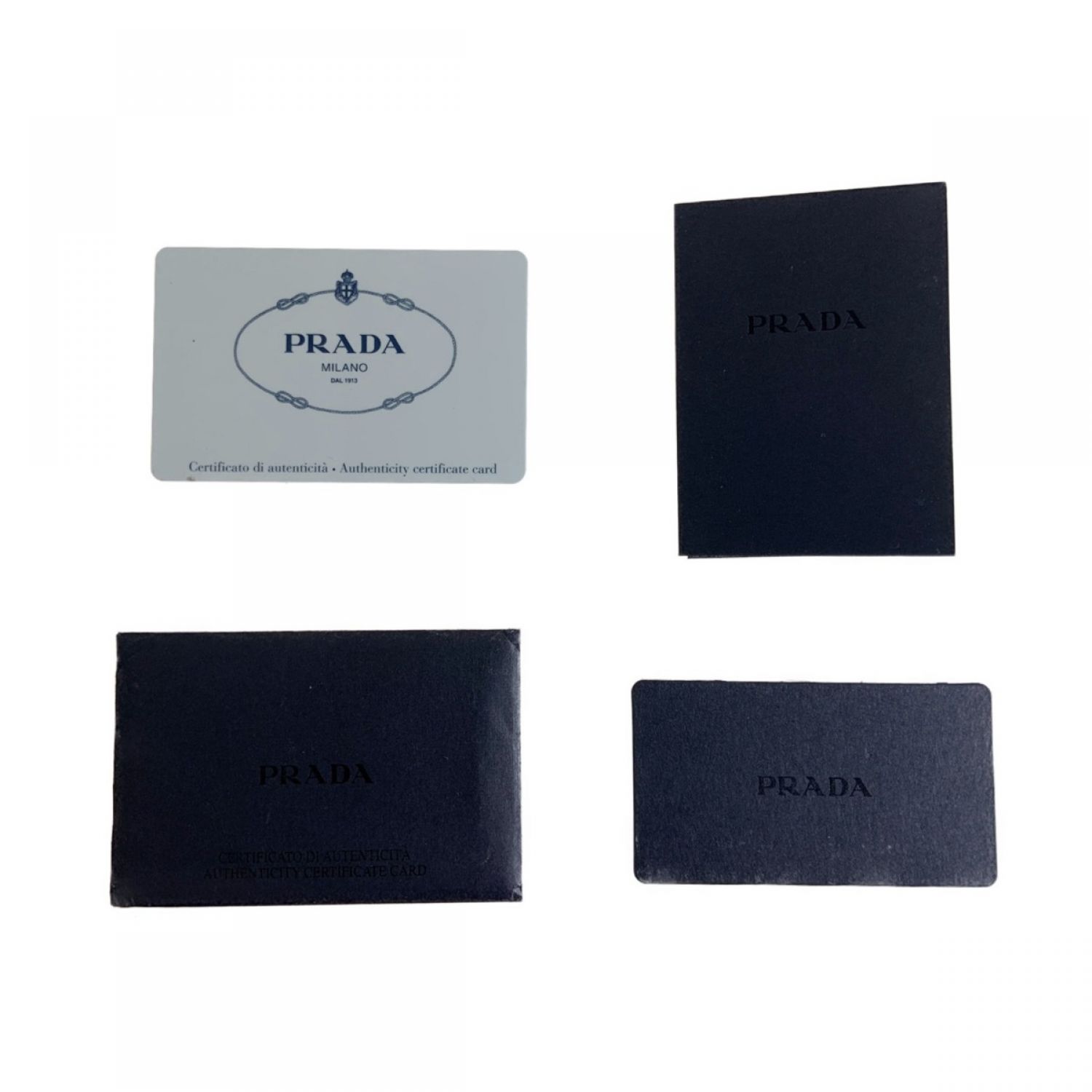 中古】 PRADA プラダ ミニカナパ デニム ファブリック 2WAY