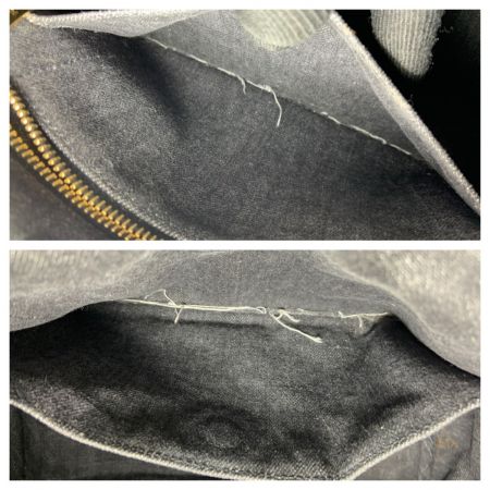  PRADA プラダ ミニカナパ デニム ファブリック 2WAYハンドバッグ 1BG439