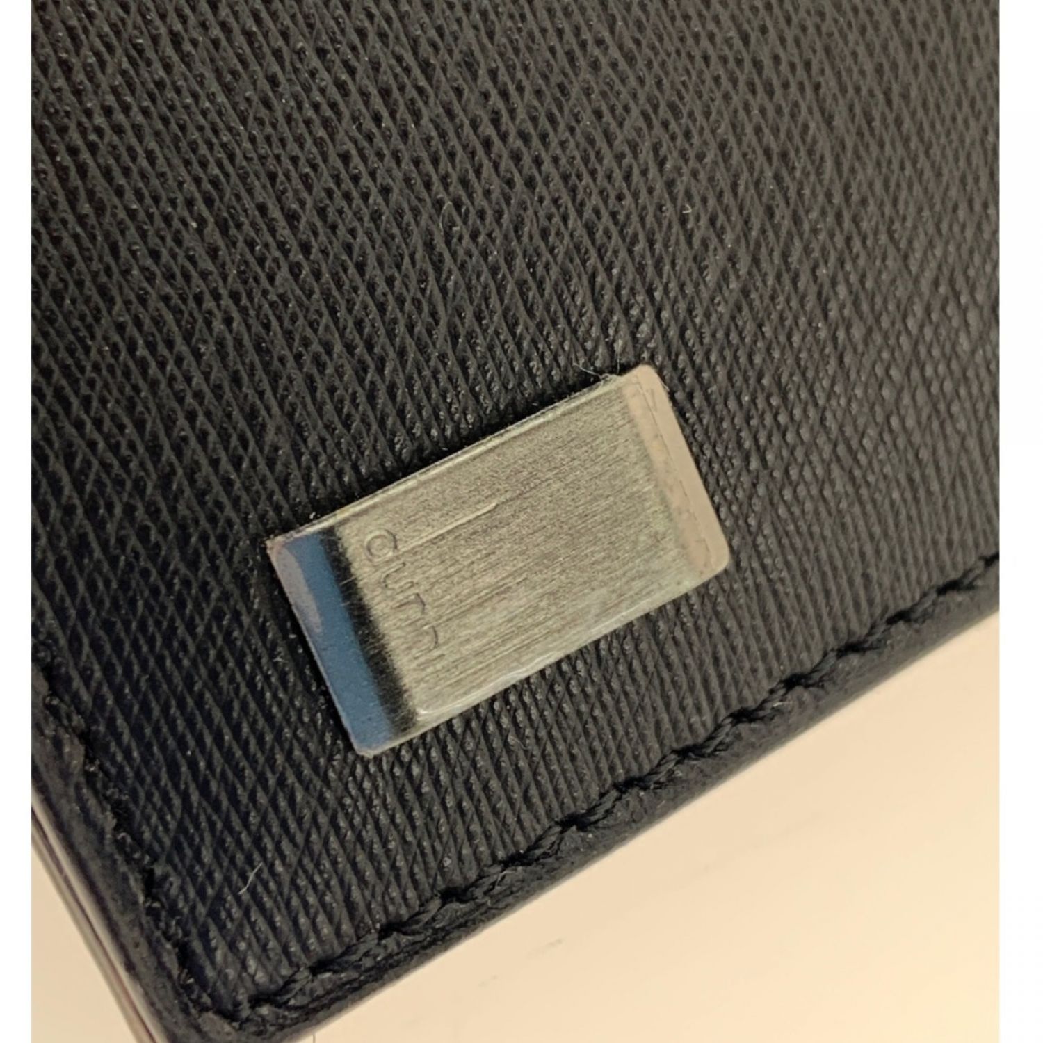 中古】 dunhill ダンヒル サイドカー ガンメタル 二つ折り財布