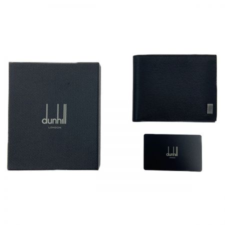  dunhill ダンヒル サイドカー ガンメタル 二つ折り財布 19F2F32SG001R ブラック