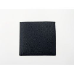 〇〇 BVLGARI ブルガリ レザーロゴ 二つ折り財布 33885 ブラック 現状渡し Dランク