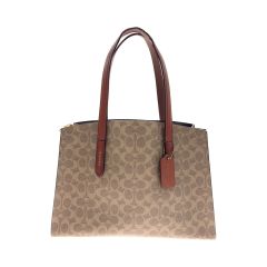  COACH コーチ チャーリー キャリーオール シグネチャー キャンバス 2way トートバッグ　 31210 ブラウン Bランク