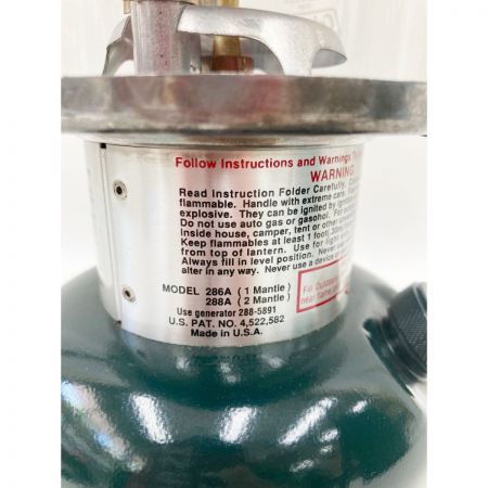  Coleman コールマン ADJUSTABLE アウトドア ランタン ガソリンランタン ツーマントル   288A 93.07
