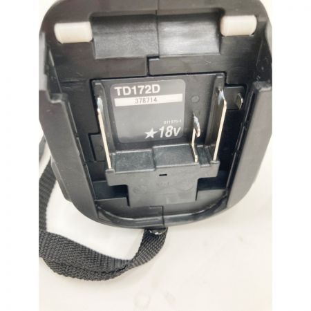  MAKITA マキタ 充電式インパクトドライバ 18V TD172DZB ブラック
