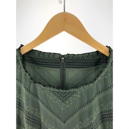  Leilian レリアン レディース ワンピース サイズ11 グリーン