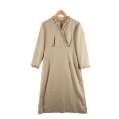  BALENCIAGA バレンシアガ ラモードバレンシアガ レディース ワンピース サイズ38 ベージュ Bランク