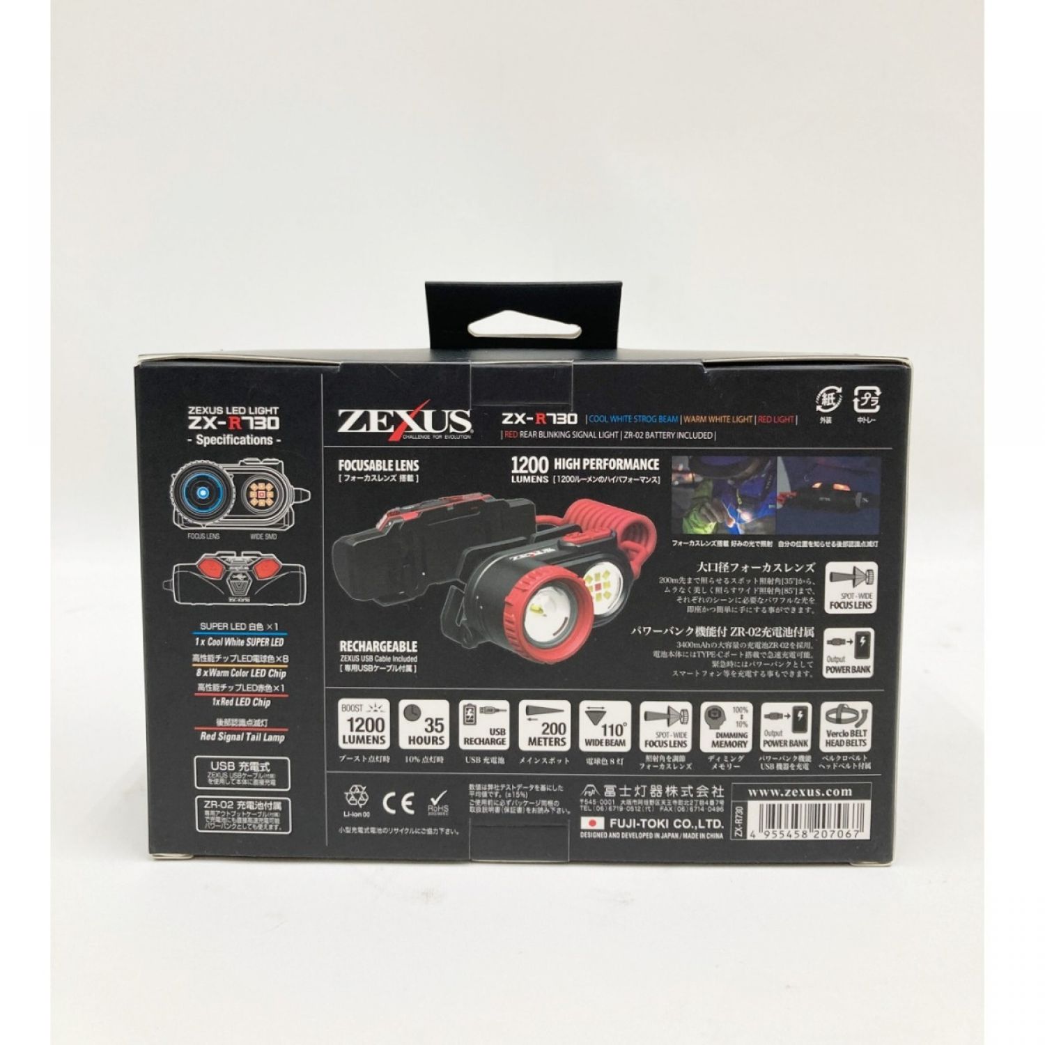 中古】 冨士灯器 ZEXUS LED ヘッドライト ZX-R730 未開封品 Nランク