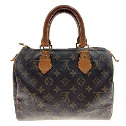 〇〇 LOUIS VUITTON ルイヴィトン モノグラム スピーディ25 ハンドバッグ M41528 ブラウン Cランク