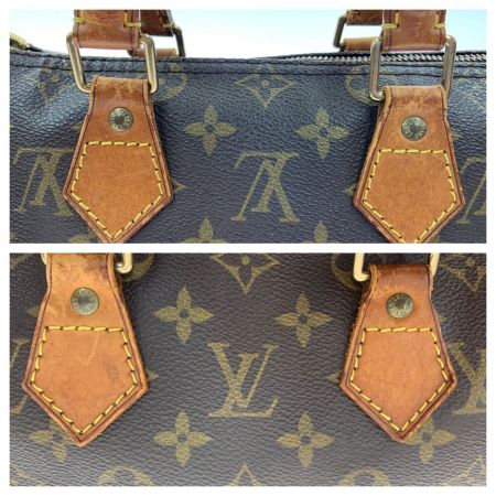  LOUIS VUITTON ルイヴィトン モノグラム スピーディ25 ハンドバッグ M41528 ブラウン