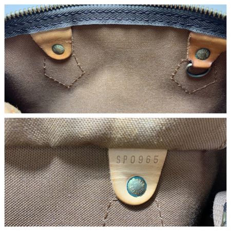  LOUIS VUITTON ルイヴィトン モノグラム スピーディ25 ハンドバッグ M41528 ブラウン