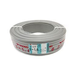 〇〇 YAZAKI ヤザキ 電材 VVFケーブル 3芯 3× 1.6 PbF 100m 未開封品 Nランク