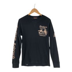 〇〇 Indian インディアン メンズ カットソー サーマルカットソー サイズM ブラック Bランク