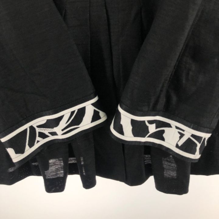 LEONARD FASHION レオナール　レディース　サイズ　L ブラック LEONARD レオナール レディース ジャケット サイズLL ブラック - 中古
