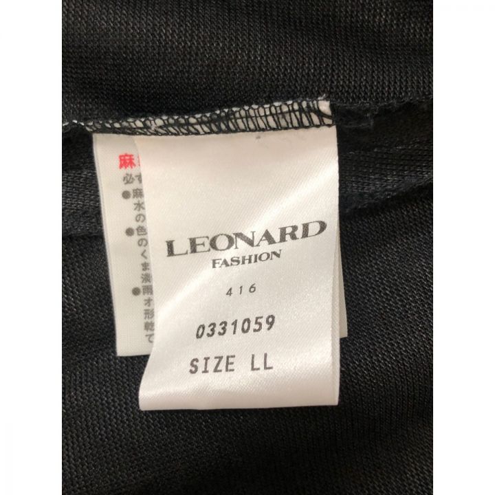 LEONARD レオナール レディース ジャケット サイズLL ブラック - 中古
