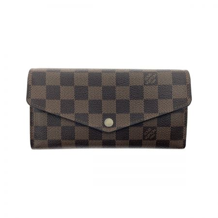  LOUIS VUITTON ルイヴィトン ダミエ ポルトフォイユ サラ 二つ折り財布 N60114 ブラウン 現状渡し