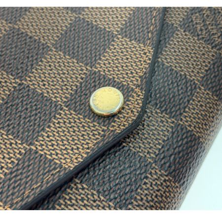  LOUIS VUITTON ルイヴィトン ダミエ ポルトフォイユ サラ 二つ折り財布 N60114 ブラウン 現状渡し