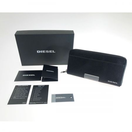  DIESEL ディーゼル メンズ ラウンドファスナー長財布 ブラック X07993 P4073 T8013