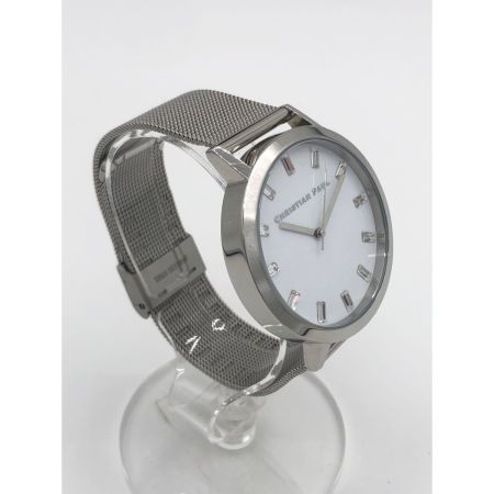  Christian Paul メンズ 腕時計 ラグゼコレクション S003BKSV シルバー x ホワイト