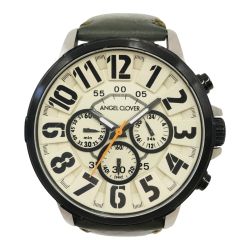 〇〇 Angel Clover エンジェルクローバー メンズ 腕時計 BU44 アイボリー x カーキ Bランク