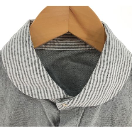  DENHAM デンハム メンズ シャツ サイズS ライトグレー