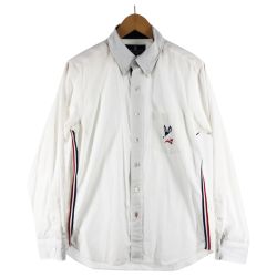 〇〇 Psycho Bunny サイコバニー メンズ シャツ サイズS ホワイト Bランク