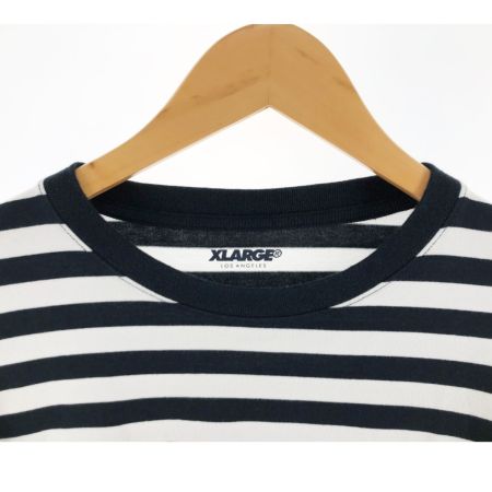 X-LARGE エクストララージ メンズ カットソー ボーダー サイズM ホワイト×ネイビー