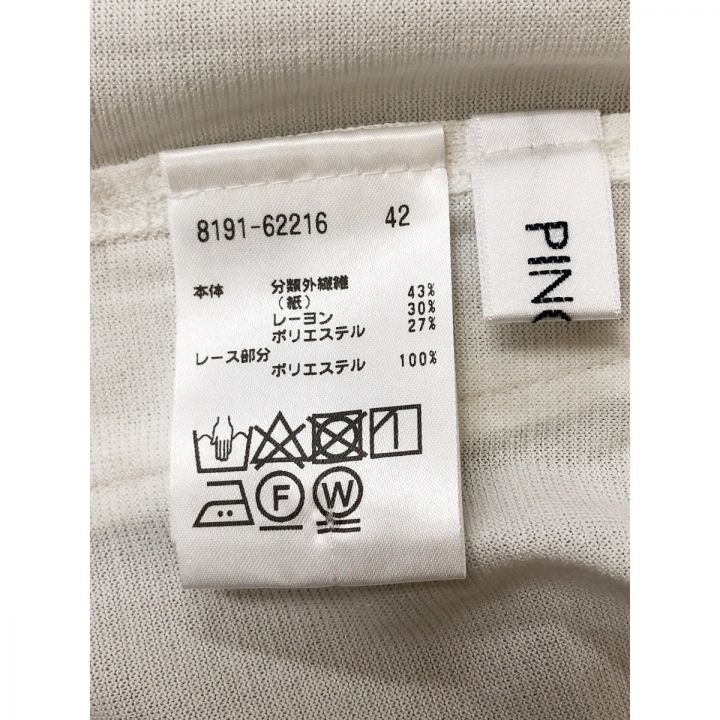 PINORE ピノーレ レディース 半袖カットソー サイズ42 ホワイト｜中古 