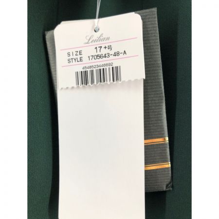  Leilian レリアン レディース ワンピース 袖リボン サイズ17+ グリーン