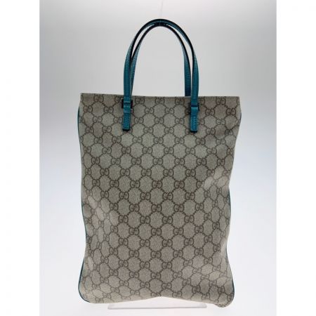  GUCCI グッチ GGプラス トートバッグ 117551 ブラウン×ターコイズ x ブルー