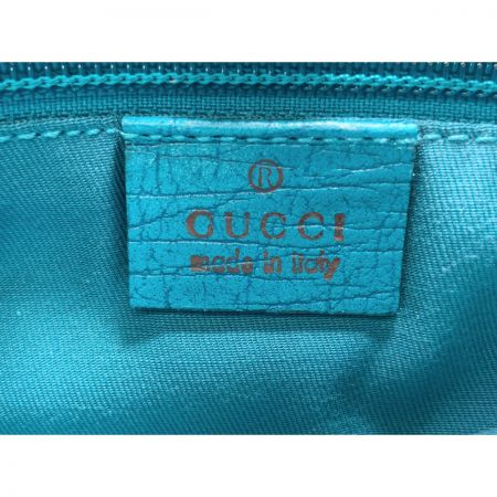  GUCCI グッチ GGプラス トートバッグ 117551 ブラウン×ターコイズ x ブルー