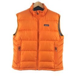 〇〇 Patagonia パタゴニア メンズ ダウンベスト サイズS 84631F6 オレンジ Bランク