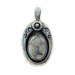 〇〇 ARIZONA FREEDOM アリゾナフリーダム ペンダント トップ シルバー x ホワイト Bランク