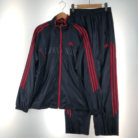  adidas アディダス メンズ セットアップ サイズM ADｽRA722 ネイビー×レッド