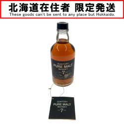〇〇【北海道内限定発送】 SUNTORY サントリー ピュアモルト 7年 黒 500ml 43度 国産ウイスキー Sランク 未開栓