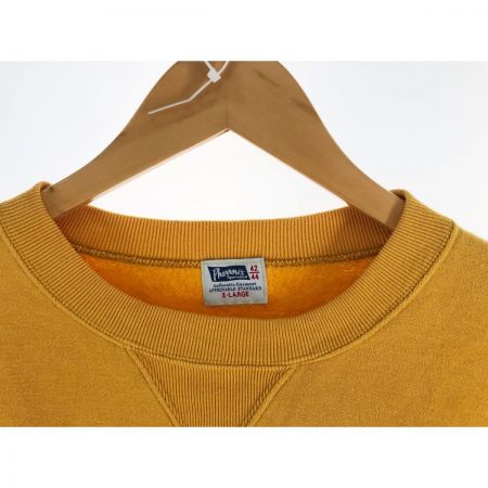  PHERROW'S フェローズ メンズ スウェット サイズLL LOT# PS120/PS301 イエロー