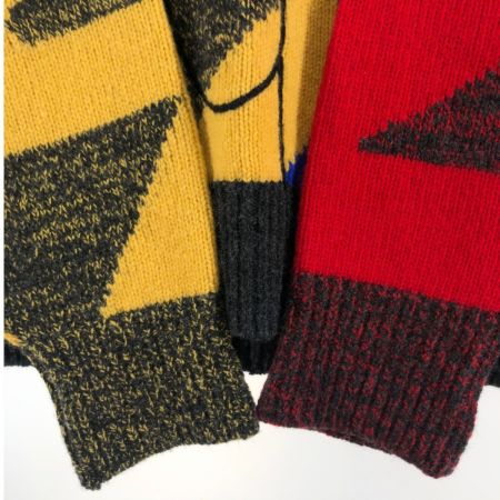  GREENCLUBS メンズ ニット 1621-6302 ブルー x イエロー x レッド