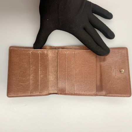  LOUIS VUITTON ルイヴィトン モノグラム ポルトフォイユ エリーズ Wホック短財布 M61652 ブラウン