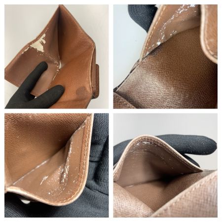  LOUIS VUITTON ルイヴィトン モノグラム ポルトフォイユ エリーズ Wホック短財布 M61652 ブラウン