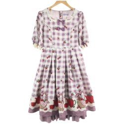 〇〇 axes femme アクシーズファム kawaii ベリーズピクニックワンピース レディース サイズM ラベンダー Bランク