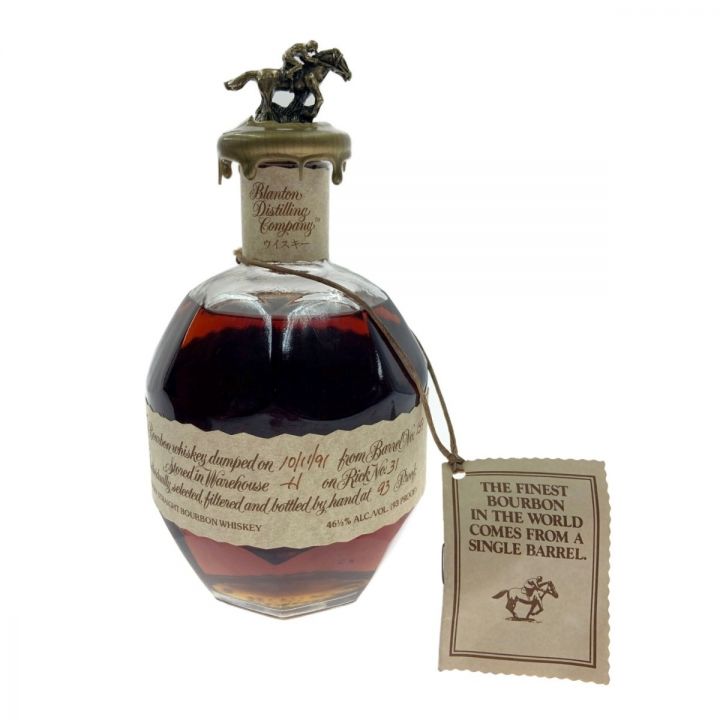 Blanton ブラントン オリジナル シングルバレル バーボンウイスキー 46.5度 750ml 未開栓｜中古｜なんでもリサイクルビッグバン