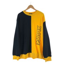 〇〇 X-LARGE エクストララージ メンズ スウェット サイズXL 01193221 ブラック×イエロー Aランク