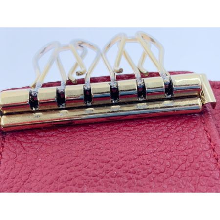  LOUIS VUITTON ルイヴィトン モノグラム アンプラント ミュルティクレ6 6連キーケース M63708 レッド