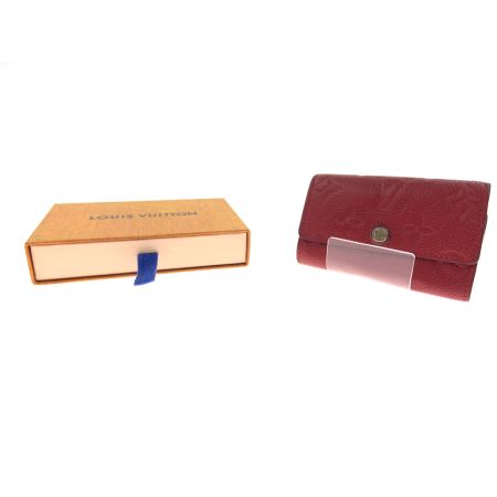  LOUIS VUITTON ルイヴィトン モノグラム アンプラント ミュルティクレ6 6連キーケース M63708 レッド
