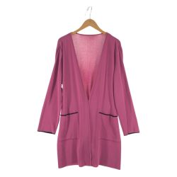 〇〇 Leilian レリアン レディース カーディガン ベルト付 サイズ13+ バイオレット Bランク