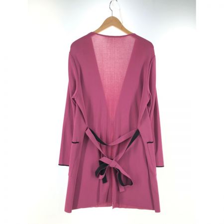  Leilian レリアン レディース カーディガン ベルト付 サイズ13+ バイオレット